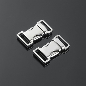 Side Release Buckle Zinc Alloy Silver Black Durable For Bags Fasteners <b>Hardware</b> Accessory - Product Image 2