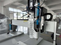 Trois axes double Station 360 degrés rotatif thermofusible résine époxy pâte à souder automatique colle distribution Robot Machine