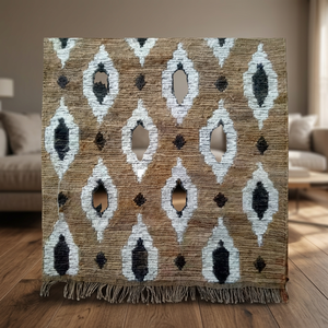 <b>Flat</b> Pile Wool <b>Rugs</b> Handmade Rectangle Carpet Soft Durable Area <b>Rug</b> for Living Room Bedroom Home Interior Decor - Product Image 3