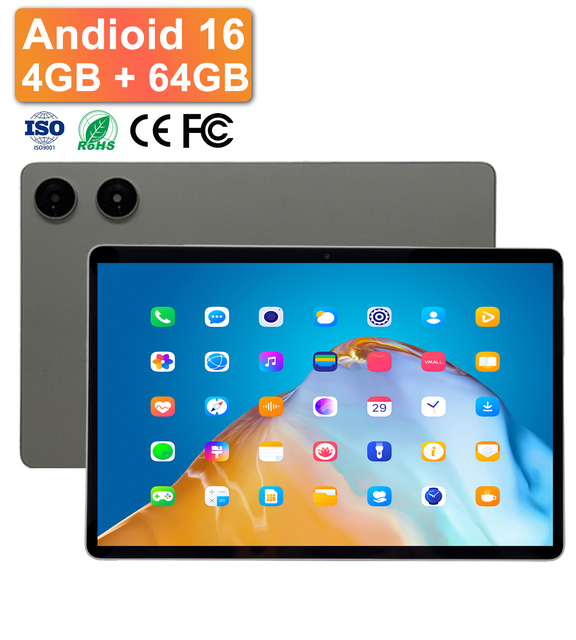Powerful Allwinner 10.1" Gaming Tablet with Android 16 4GB+8GB RAM/ROM 5000mAh Battery for Long Play Sessions