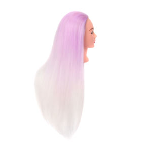 Maniquíes de entrenamiento de cabello de fibra sintética rubia Maniquí de peinado trenzado de Cabello Hermoso para mujer - Product Image 3