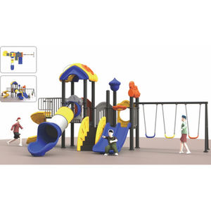 Aire de jeux d'<span class=keywords><strong>aventure</strong></span> pour enfants avec toboggan en forme de cockpit d'avion et grimpeur à filet de cargaison pour le plaisir au parc - Product Image 1