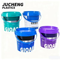 Impression de logo personnalisé Seaux et barils en plastique empilables de stockage de peinture de revêtement imperméable de 10L et 20L