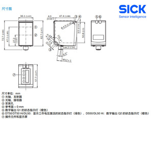 เซ็นเซอร์วัดระยะด้วยเลเซอร์ SICK รุ่น 1047396 DT50 N1113 ระยะ 10 เมตร แบบดิจิตอลเอาต์พุต เซ็นเซอร์ออปติคอลสำหรับงานอุตสาหกรรม - Product Image 4