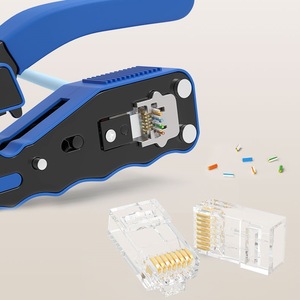 <b>Rj45</b> Network Connector 8P8C Shielded Through Hole Ethernet Plug For Cat6 <b>Cable</b> - Product Image 1
