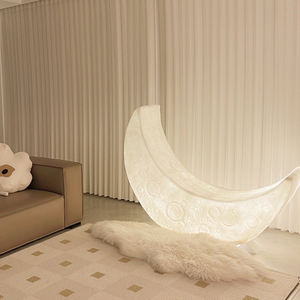 Lámpara <span class=keywords><strong>de</strong></span> Pie con Forma <span class=keywords><strong>de</strong></span> Luna Creciente, Decoración <span class=keywords><strong>de</strong></span> Paisaje, Lámpara <span class=keywords><strong>de</strong></span> Luna para Sofá, Lámpara Luminosa con Forma <span class=keywords><strong>de</strong></span> Luna para Silla Reclinable - Product Image 3