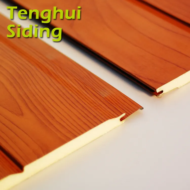 Tenghui 사이딩 경량 천장 패널 보드 나무 샌드위치 벽 패널 외부 벽 금속 사이딩 패널