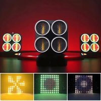 NEW Nightclub Bar Four Eye Matrix Retro Light Matrix LED Retro Light Can Be Spliced with Par Light Running Horse Effect