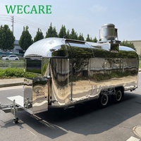WECARE Camion de restauration en acier inoxydable, bar à café, remorque de cuisine mobile, hot-dogs, hamburgers, pizzas, barbecue, camion de restauration rapide entièrement équipé