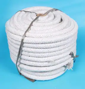 Rosewool Ceramic Fiber Rope High Temperature Resistant Reinforced Insulation Material Refractory Ceramic Fiber Twisted Rope