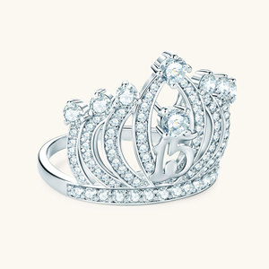 Anillo Clásico de Compromiso con Corona y Zirconia Redonda Incrustada para Dama, Número 15, con Zirconia Cúbica de 3.0mm, para el Doble Once - Product Image 4