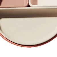 Assiettes en silicone à compartiments en forme d'ours, assiette de repas portable pour enfants, assiette à compartiments écologique pour enfants