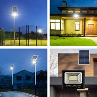 Projecteur Solaire 30W 65W 100W 200W 300W 400W 800W, Éclairage Extérieur, Lumière de Cour, Projecteur Solaire Étanche pour Usage Domestique