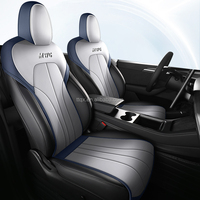 Funda de Asiento de Coche de Cuero Nappa, Ajuste Personalizado para Tesla Model Y 2020-2025, 5 Plazas, Envoltura Completa, Mejora Interior, Compatible con Calefacción de Asientos y Airbag