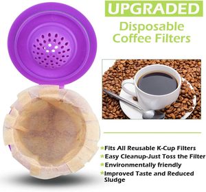 Filtros de Papel Desechables para Café, Repuesto de Filtro Kerig Compatible con Cápsulas Reutilizables de una Sola Dosis para Cafetera Keurig - Product Image 2