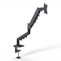 Support de bureau flexible à ressort à gaz pour ordinateur portable ou ordinateur, bras de moniteur réglable, support ergonomique pour ordinateur portable, accessoires audio-vidéo pour la maison