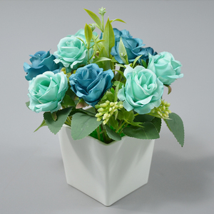 <span class=keywords><strong>Fleurs</strong></span> de Rose Artificielles Bonsaï Fleur Artificielle en Pot Ornement d'Intérieur Créatif <span class=keywords><strong>Fleurs</strong></span> <span class=keywords><strong>et</strong></span> <span class=keywords><strong>Plantes</strong></span> Artificielles en Pot - Product Image 4