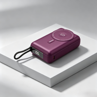 Tendance 2026 : Batterie Externe Magnétique Sans Fil Portable 20000mAh avec Charge Rapide PD 20W et Câble de Charge Intégré pour Téléphones Mobiles