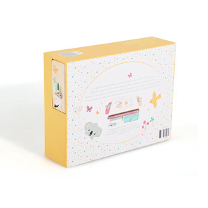 Luxury Biodegradable Baby <b>Memory</b> Gift <b>Box</b> with Ribbon Custom Logo Slide-Out Drawer and Small Drawer - Product Image 6