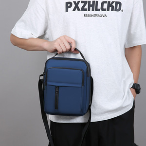 Men's Crossbody <b>Bag</b> <b>Small</b> Durable Shoulder <b>Bag</b> For Daily Commuting Gray <b>Black</b> Dark Blue Solid Color - Product Image 2