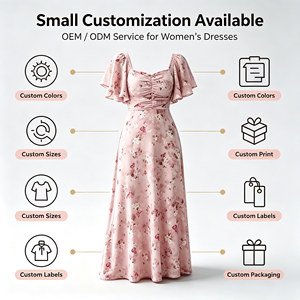 Robe longue maxi à col carré et manches volantées pour femme, taille froncée, coupe trapèze, en mousseline florale, idéale pour invitées de mariage, soirées et fêtes - Product Image 5