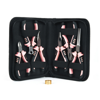 Nesen Juego de 7 Mini Alicates Hechos a Mano, Exquisitos, Compactos, Resistentes, con Agarre Seguro para Joyería, Manualidades y Producción Artesanal de Precisión