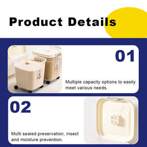 Sealed Grain Storage Bucket Pet <strong>Food</strong> Bucket <strong>Dog</strong> <strong>Food</strong> Storage <strong>Container</strong> With Wheels - Product Image 4