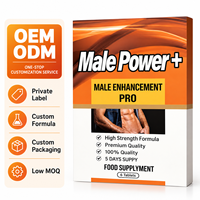 Comprimés à base de plantes OEM ODM Male Power Plus pour hommes, soutien quotidien de la vitalité et de l'énergie, 6 comprimés, marque privée