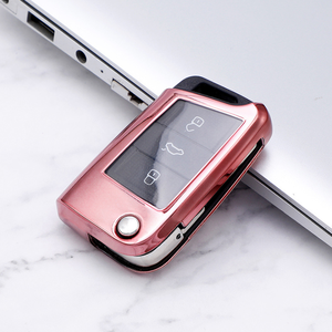 Étui à clés très vendu pour VW Golf 7 Mk7 <span class=keywords><strong>Seat</strong></span> Ibiza <span class=keywords><strong>Leon</strong></span> Fr <span class=keywords><strong>2</strong></span> Altea Aztec pour Skoda Octavia - Product Image 3