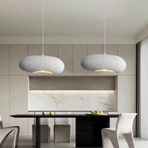 Lámpara Colgante LED de Estilo Wabi-Sabi, Moderna y Minimalista, con Altura Ajustable, Diseño Japonés, para Sala de Estar y Comedor - Product Image 3
