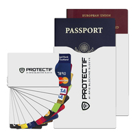 Funda Protectora para Tarjetas con Bloqueo RFID, Anti-Robo, Impermeable, Resistente a la Intemperie, con Bloqueo de 13.56MHz, Tamaño Personalizable