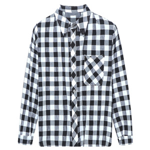 <span class=keywords><strong>Camicia</strong></span> <span class=keywords><strong>a</strong></span> <span class=keywords><strong>Quadri</strong></span> da <span class=keywords><strong>Donna</strong></span> alla Moda, Blusa Chic <span class=keywords><strong>a</strong></span> Quadretti, Manica Lunga, Stile Boyfriend, Camicie Casual Stampate, Top Larghi in Cotone, Blusas Primaverili Nuove _ - Product Image 1
