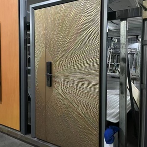 โกลด์โนเบิลวิลลา High-End เกราะประตูคู่ทางเข้าปรับแต่งได้อัจฉริยะกันขโมยประติมากรรมดีแกว่งคุณสมบัติภายใน - Product Image 5