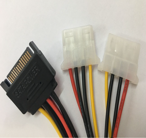 Prezzo di fabbrica In magazzino 1 Sata a 2x4pin IDE Molex cavo Splitter di estensione cavo di alta qualità - Product Image 3