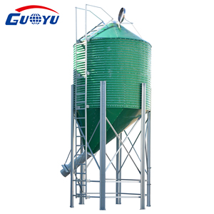 Silos coniques inclinés verts de haute qualité 3T 10T 15T 20T pour l'élevage de volailles et le stockage de maïs et de céréales - Product Image 3