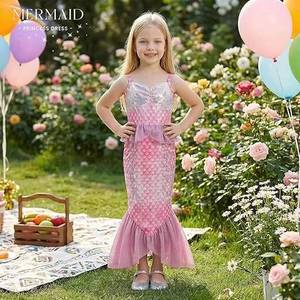 Disfraz de Sirenita con Joyas y Bolso, Vestido de Princesa para Niñas, Regalo de Cumpleaños de 3 a 12 Años - Product Image 4