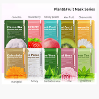 Masque facial hydratant anti-âge aux extraits naturels de plantes et de fruits pour le soin de la peau