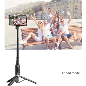 Barato Wholcsale Q12 diseño oculto reforzado inalámbrico portátil Control remoto trípode Selfie Stick - Product Image 6