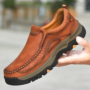 Zapatos Deportivos Casuales de Piel Genuina para Hombre, con Cordones, Transpirables, para Primavera, Verano, Otoño e Invierno, Diseño de Moda, Forro de Malla - Product Image 2