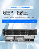 Serveur monté en rack 2288HV5 v6 v7 avec autre processeur 2,4 GHz pour la virtualisation ERP, les bases de données et le stockage