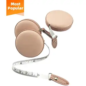 Customized Product Round Leather Custom Body Mini Measuring Tape