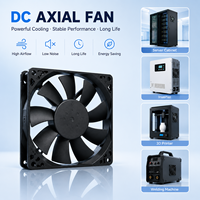 Ventilateur DC à profil bas 92x92x15mm 9215 12V 0.45A 4 broches PWM à roulement à billes 3000 tr/min CE pour armoire de commutation réseau et télécommunications, ventilateur de refroidissement axial