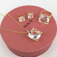 Nouvel ensemble de bijoux en argent 925 avec pierres précieuses pour femme : boucles d'oreilles, collier, bracelet et bague, collection Ours Espagnol, ajoute du charme