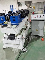 Machine d'extrusion de tuyaux en HDPE à paroi simple, ligne d'extrusion plastique pour conduits de climatisation
