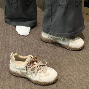 Zapatos de mujer con doble cordón para caminar, antideslizantes, con plataforma, para uso diario, informales, cómodos para caminar al aire libre. - Product Image 5