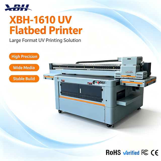 High Speed 1610 Uv Flatbed Printer for Large Format 3D Effect Printing on Phone Case Pen Bottle Mug
