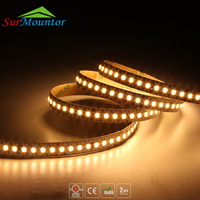 Puce LED SMD 24V de haute qualité 2835 160LED 3000K 4000K 6500K bandes d'éclairage avec profil en aluminium solide de bande de 3M pour les hôtels