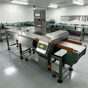 Détecteur de métaux et de poids automatique pour légumes, avec éjecteur, robuste, à performance stable, pour convoyeur industriel - Product Image 1