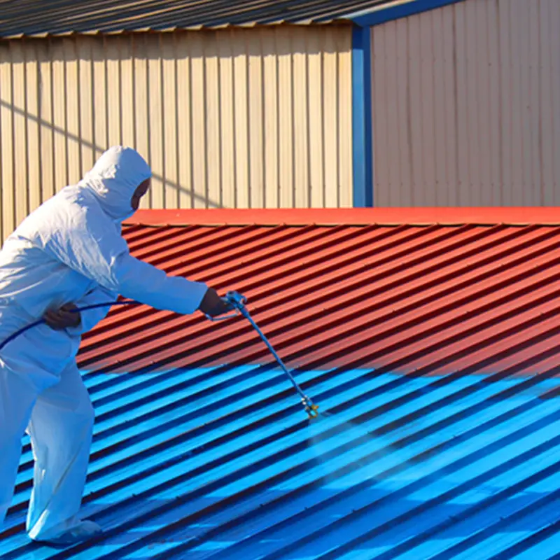 गर्मी प्रतिरोधी प्रतिबिंबित छत निविड़ अंधकार पेंट टाइल पेंट के लिए कीमत धातु छत