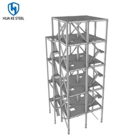 Bâtiment en structure d'acier préfabriqué, service complet, maison modulaire, école en acier à quatre étages, construction de magasins